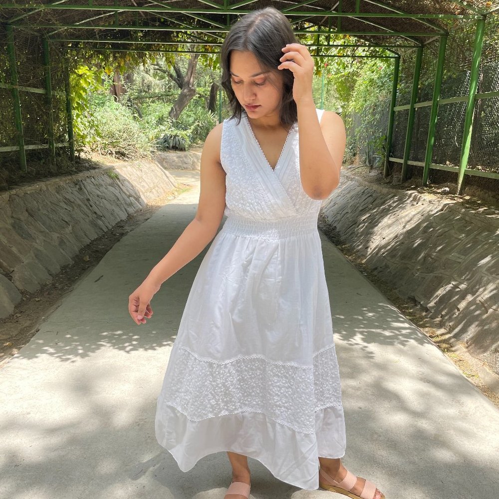 Size- L, 100% Cotton Dress - Picture 1 of 7